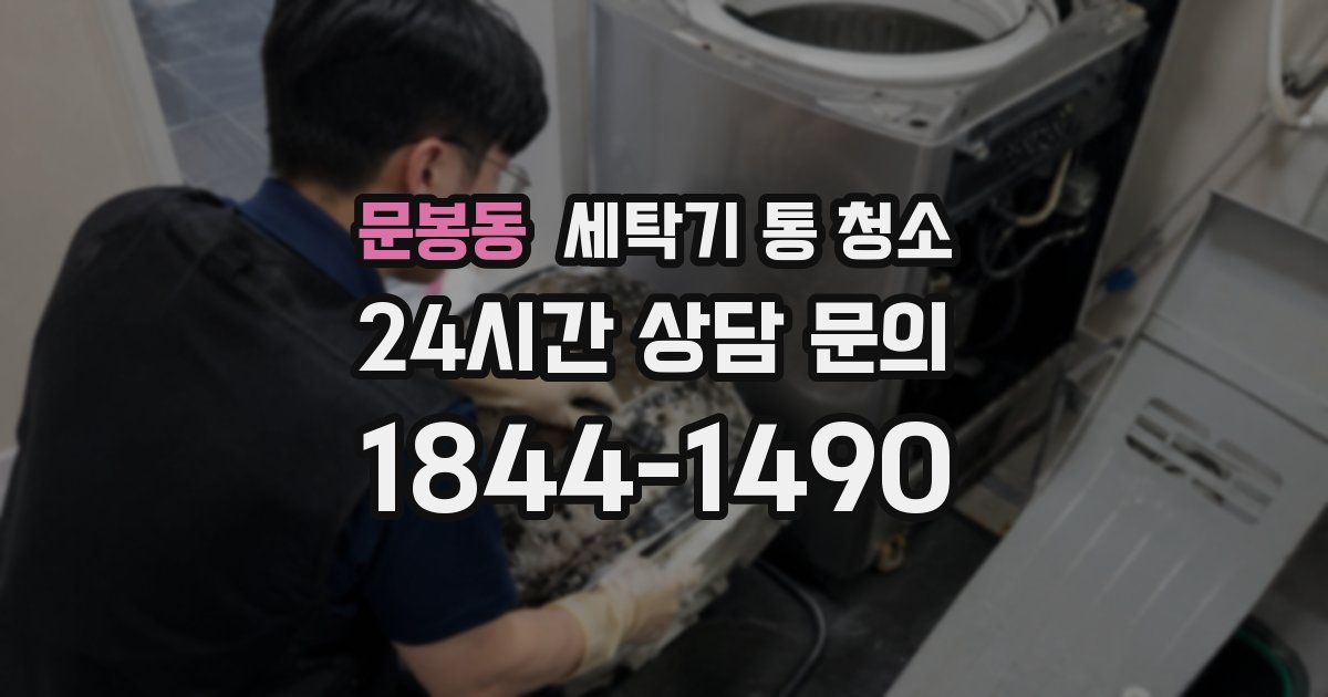 문봉동 세탁기 통 청소