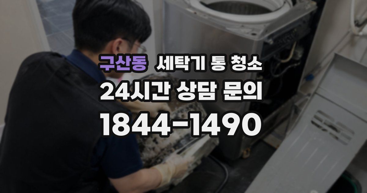 구산동 세탁기 통 청소