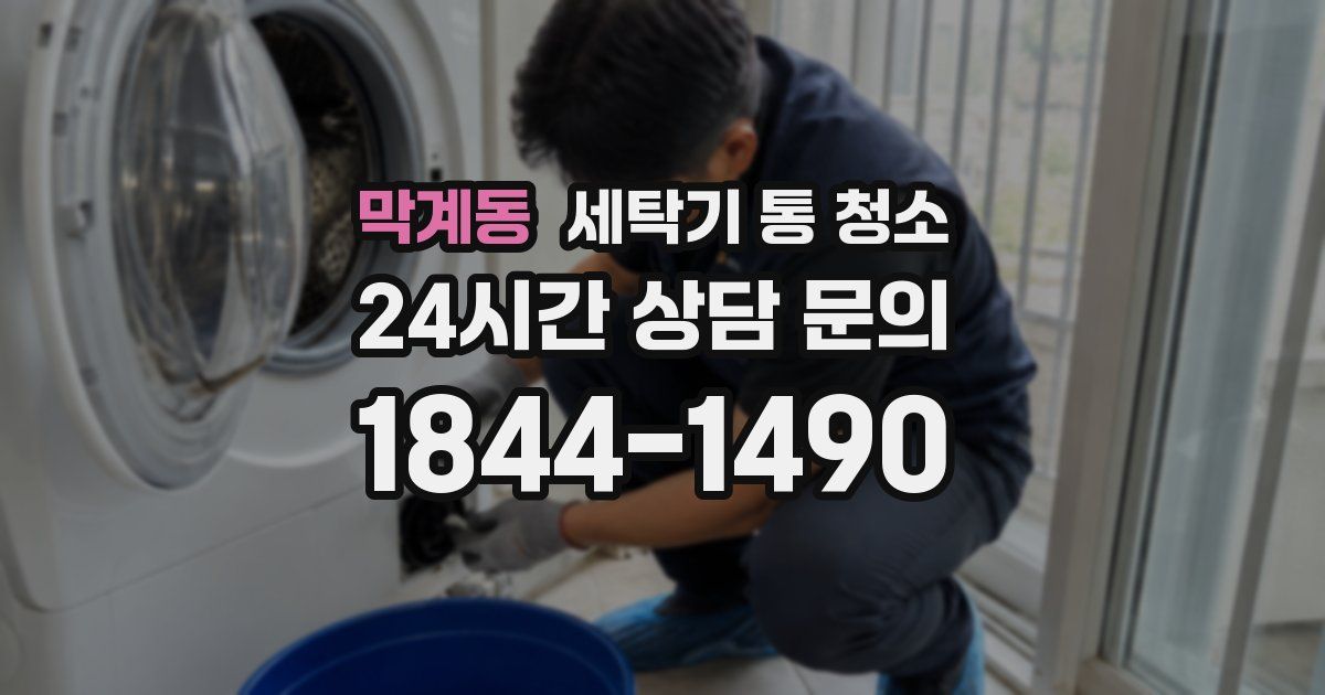 막계동 세탁기 통 청소