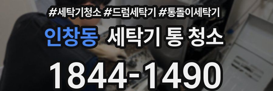 인창동 세탁기 통 청소