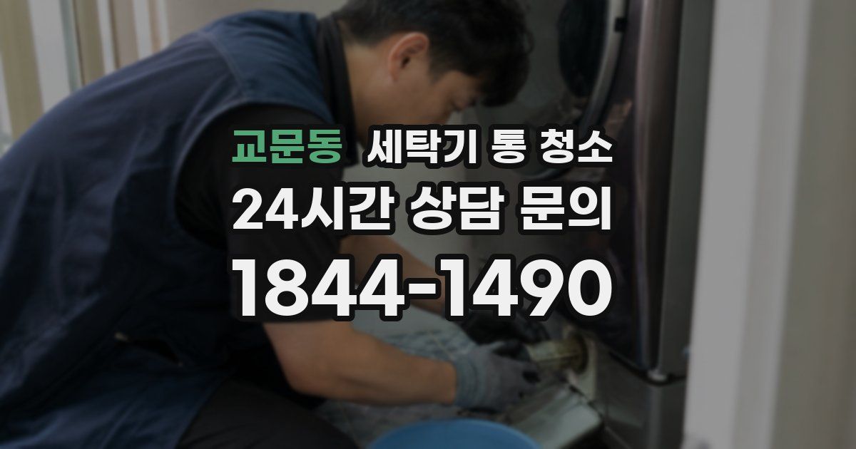 교문동 세탁기 통 청소
