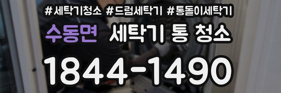 수동면 세탁기 통 청소