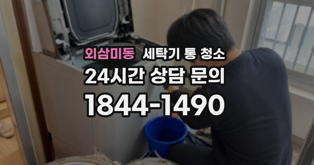 외삼미동 세탁기 통 청소