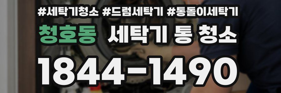 청호동 세탁기 통 청소