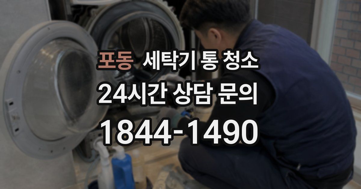 포동 세탁기 통 청소