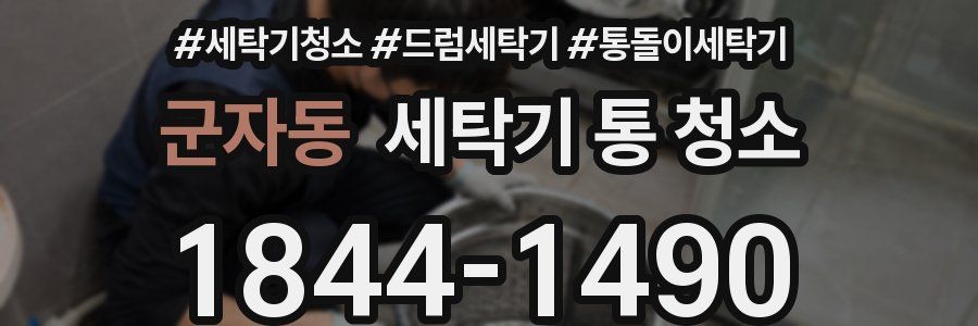 군자동 세탁기 통 청소