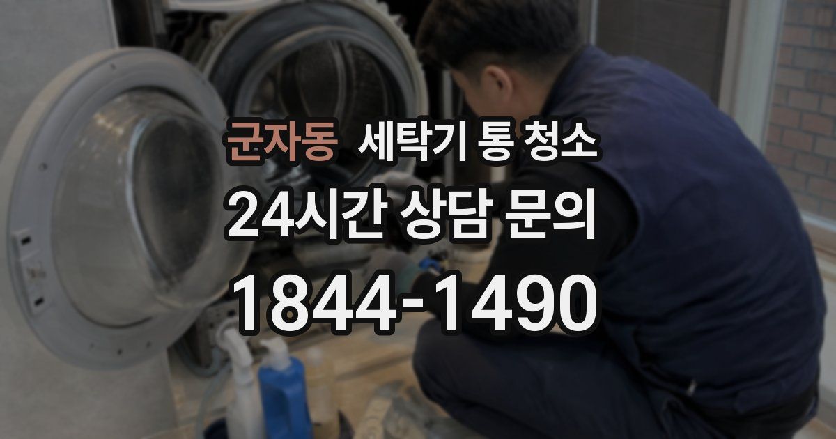 군자동 세탁기 통 청소