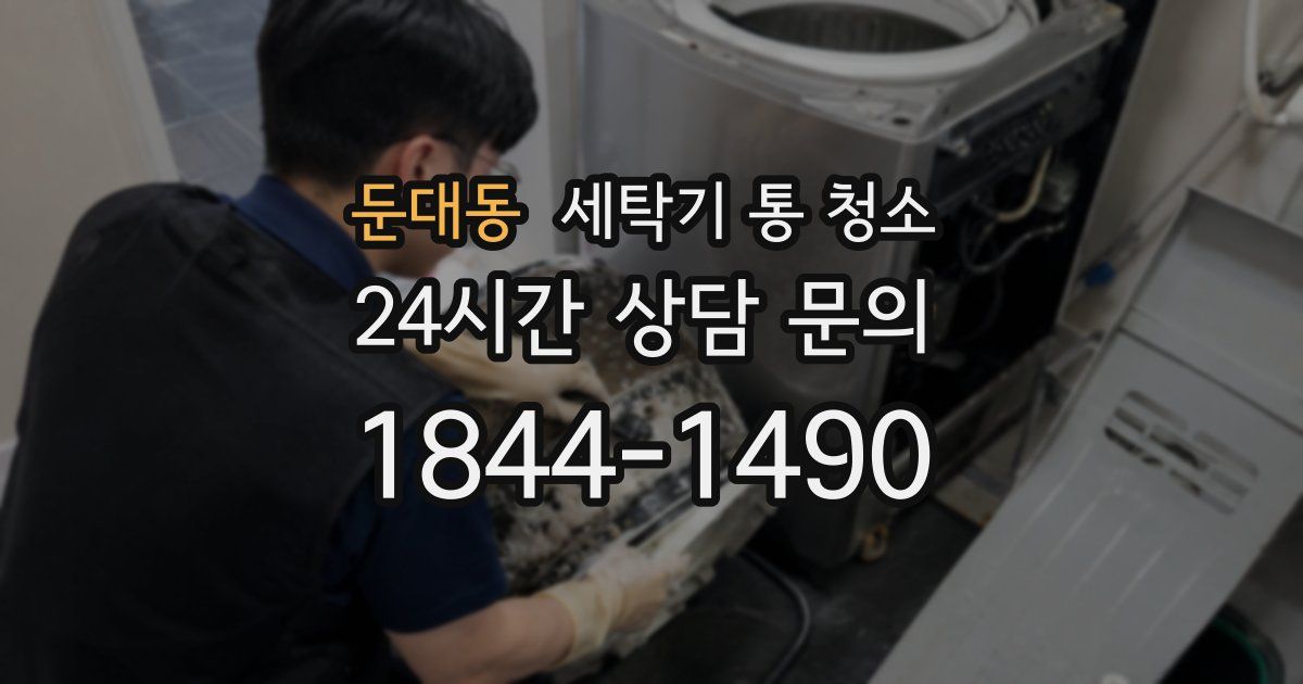 둔대동 세탁기 통 청소