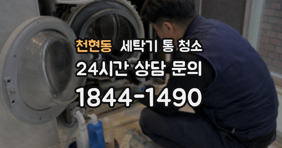 천현동 세탁기 통 청소