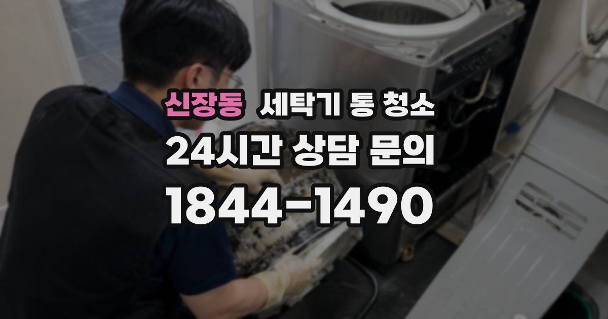 신장동 세탁기 통 청소