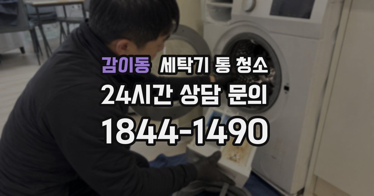 감이동 세탁기 통 청소