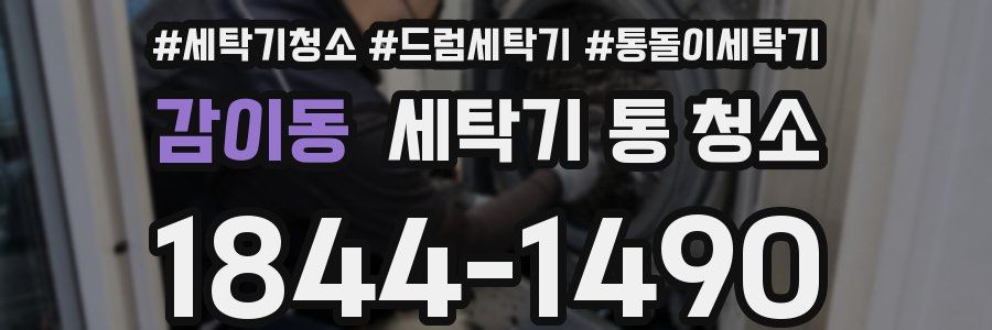 감이동 세탁기 통 청소