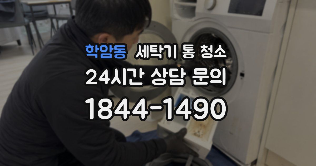 학암동 세탁기 통 청소
