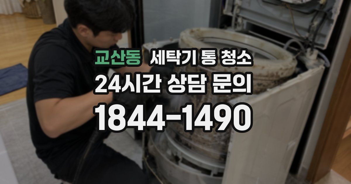 교산동 세탁기 통 청소