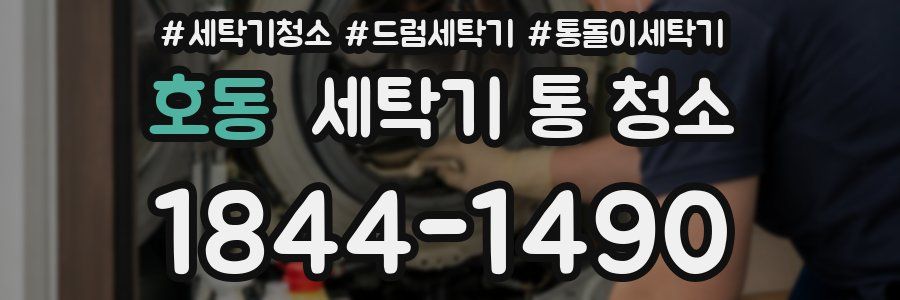 호동 세탁기 통 청소