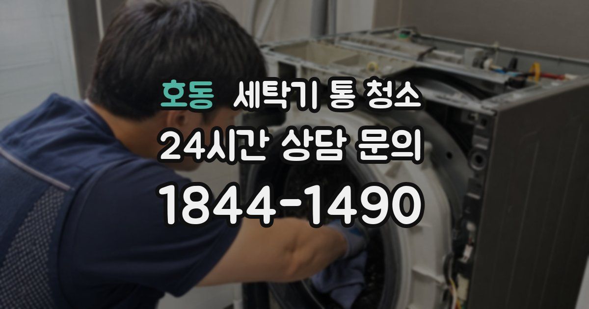 호동 세탁기 통 청소