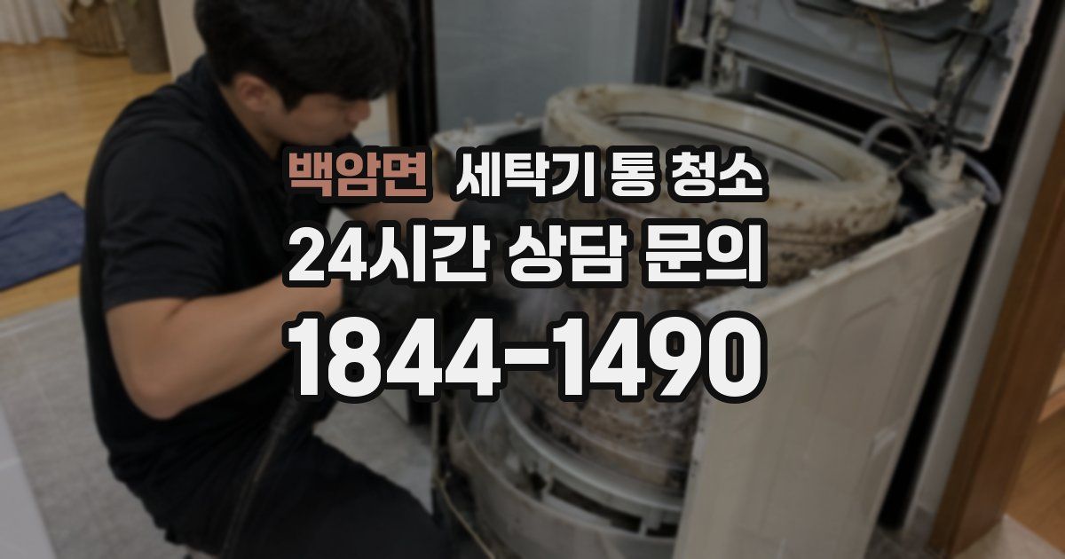 백암면 세탁기 통 청소