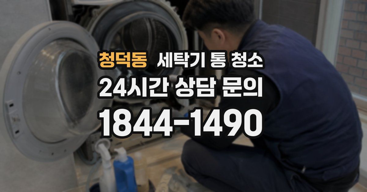 청덕동 세탁기 통 청소