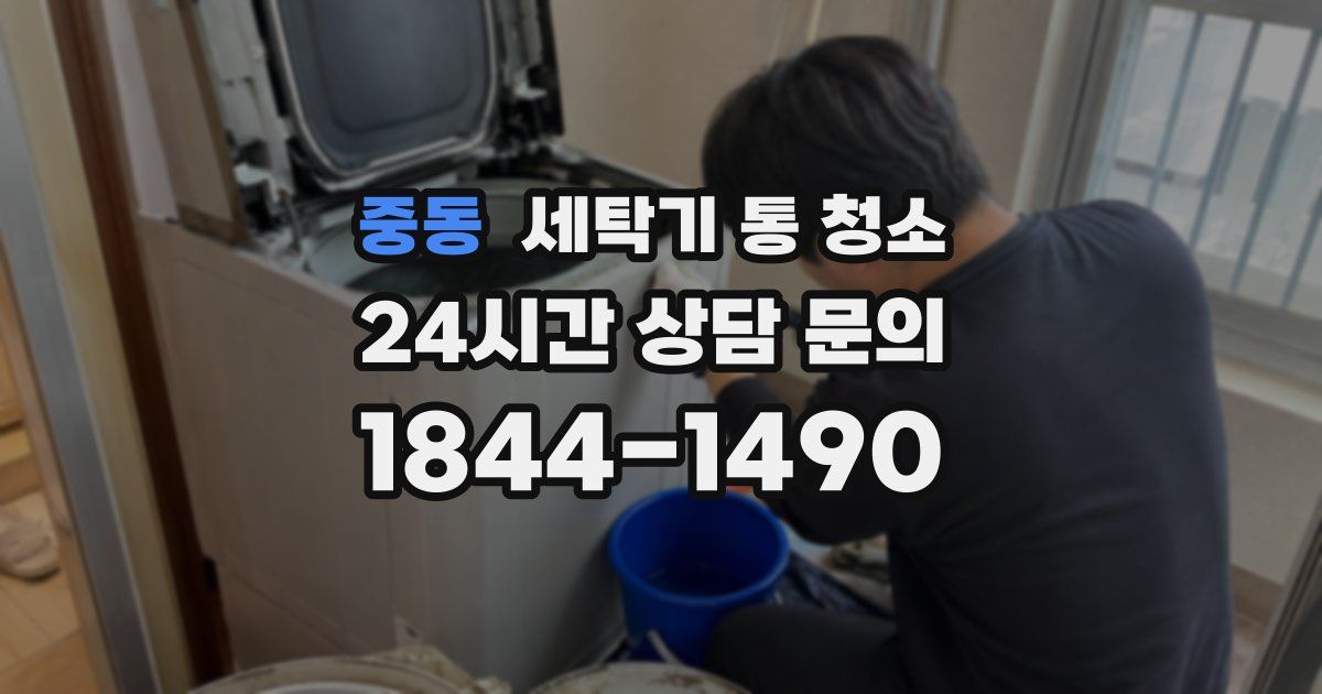중동 세탁기 통 청소