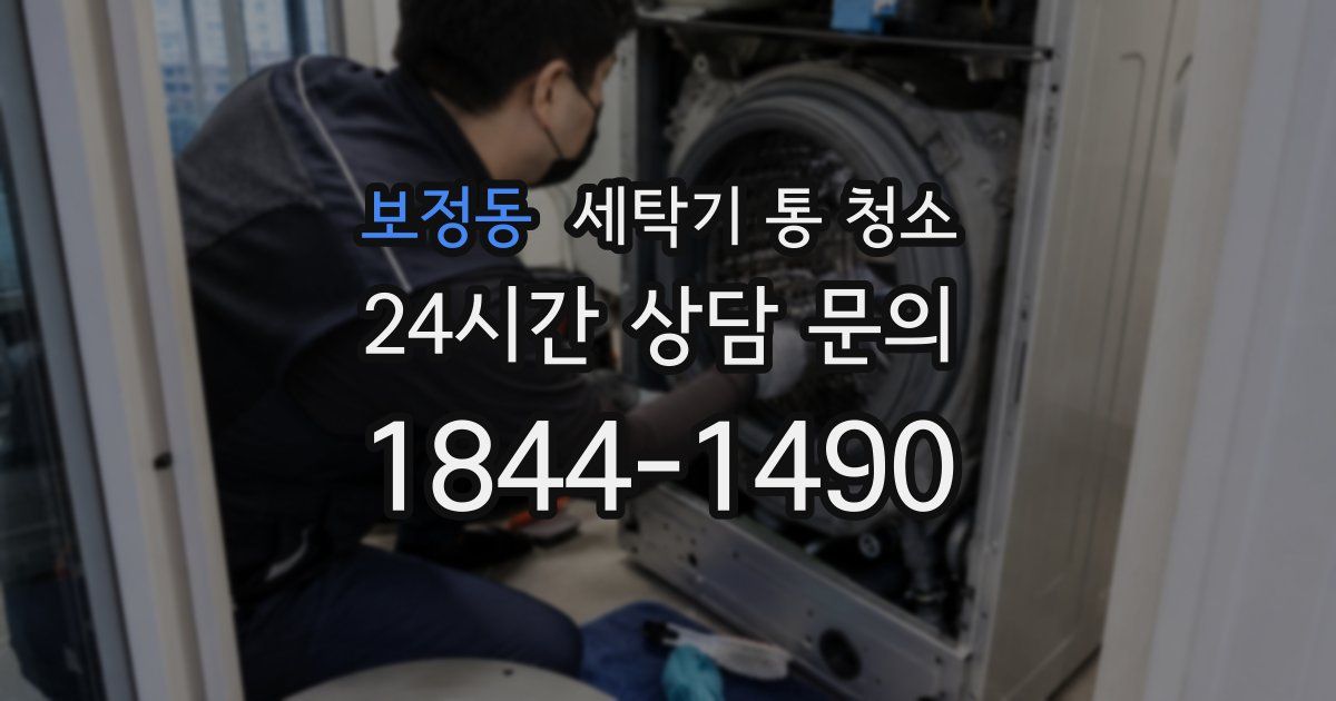 보정동 세탁기 통 청소