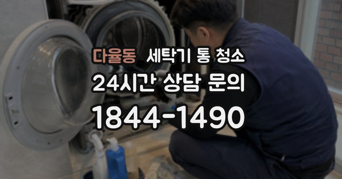 다율동 세탁기 통 청소