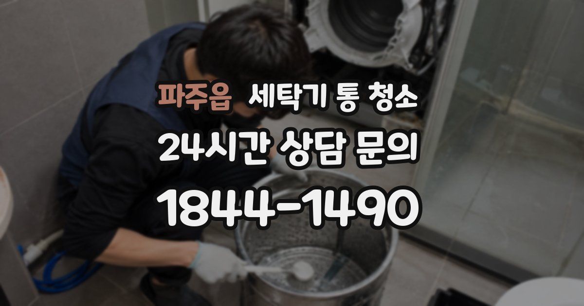 파주읍 세탁기 통 청소