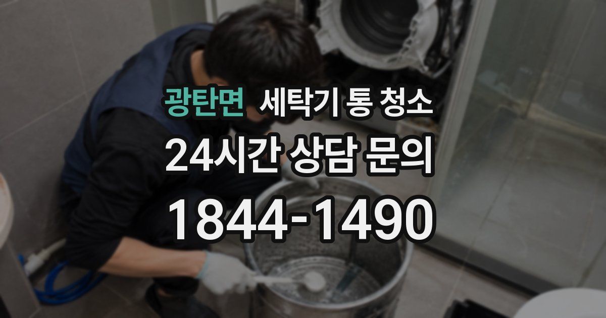 광탄면 세탁기 통 청소