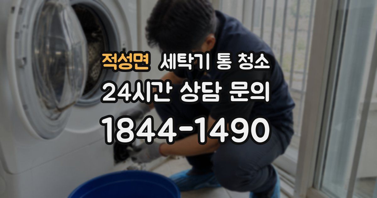 적성면 세탁기 통 청소
