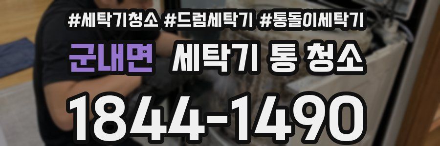 군내면 세탁기 통 청소
