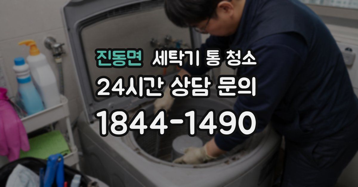 진동면 세탁기 통 청소