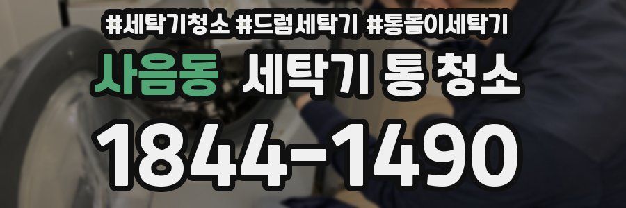사음동 세탁기 통 청소