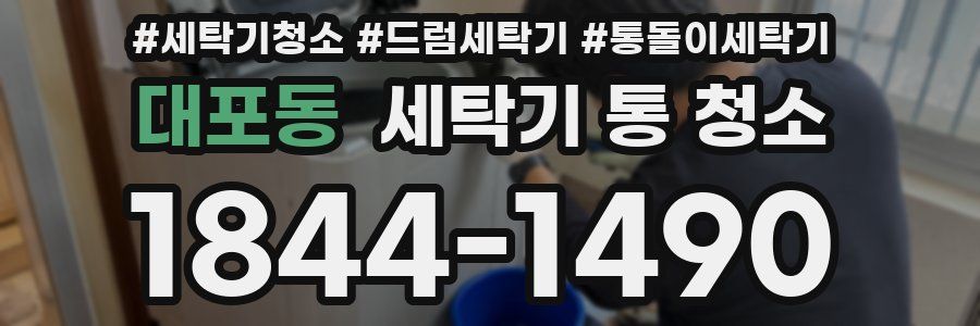 대포동 세탁기 통 청소