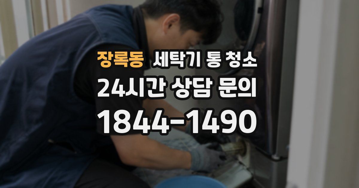 장록동 세탁기 통 청소