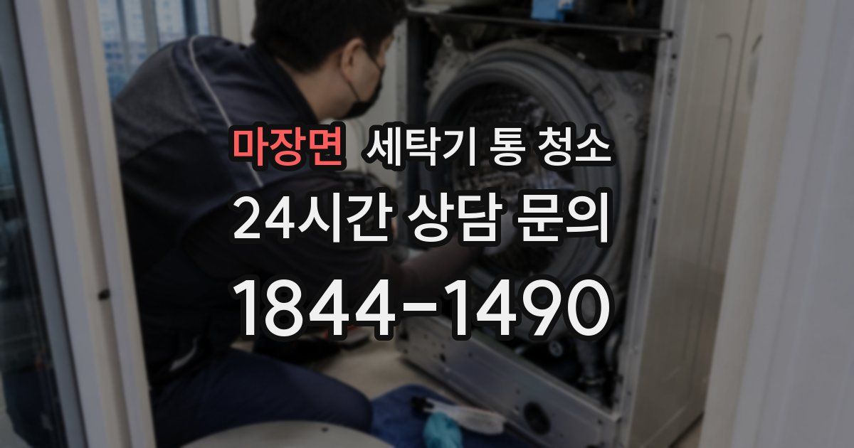 마장면 세탁기 통 청소