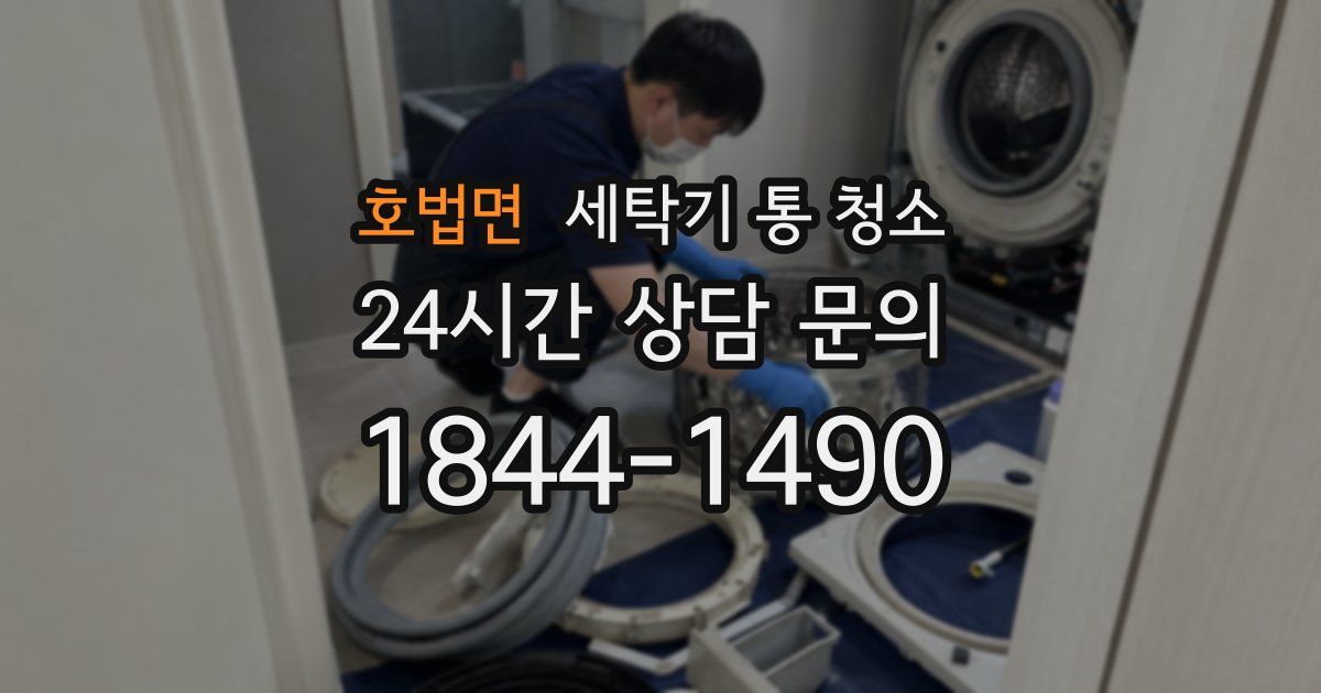 호법면 세탁기 통 청소
