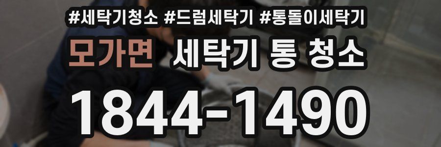 모가면 세탁기 통 청소