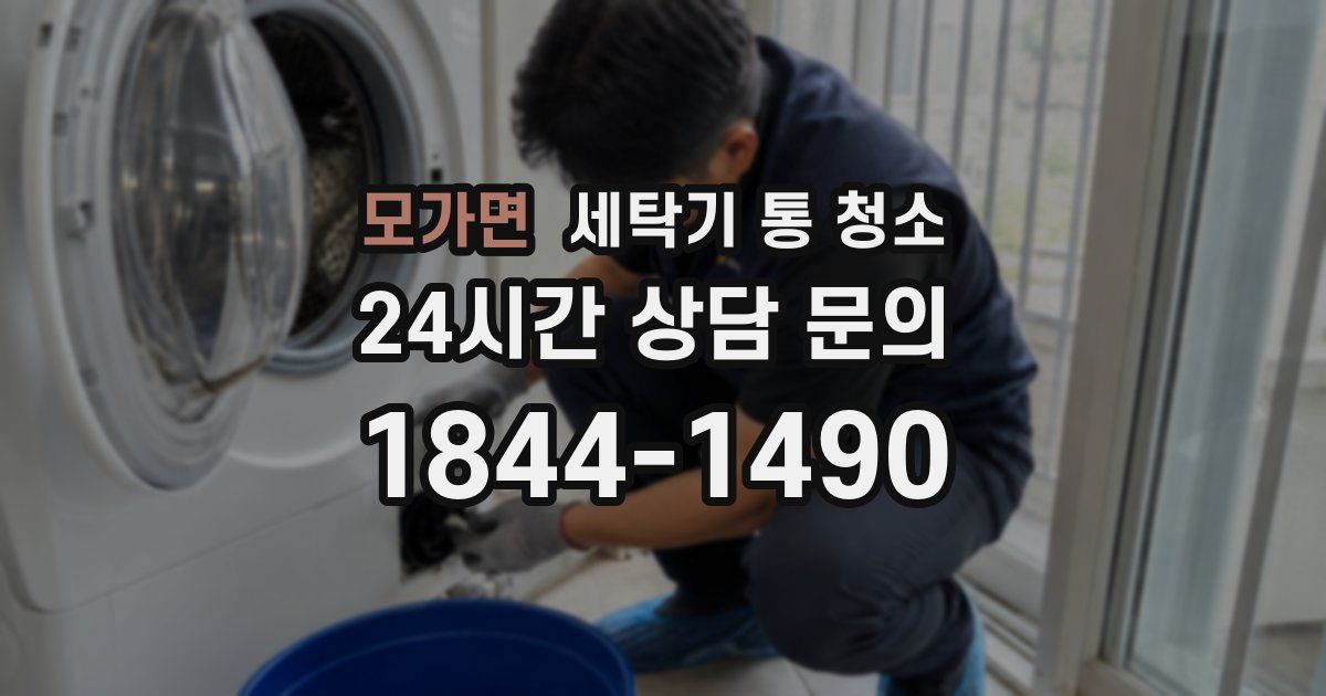 모가면 세탁기 통 청소