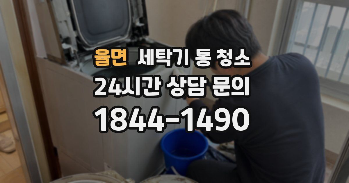 율면 세탁기 통 청소