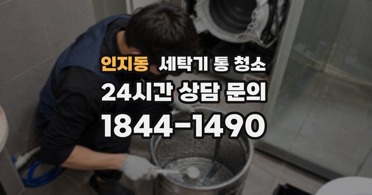 인지동 세탁기 통 청소