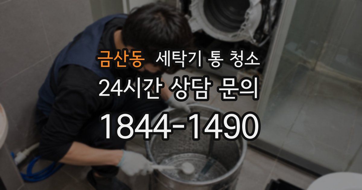 금산동 세탁기 통 청소