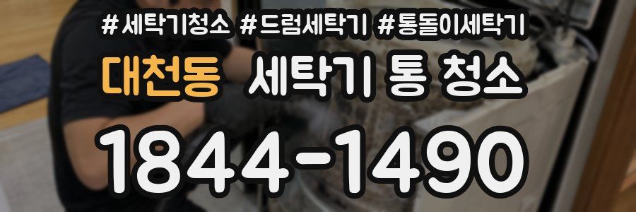 대천동 세탁기 통 청소