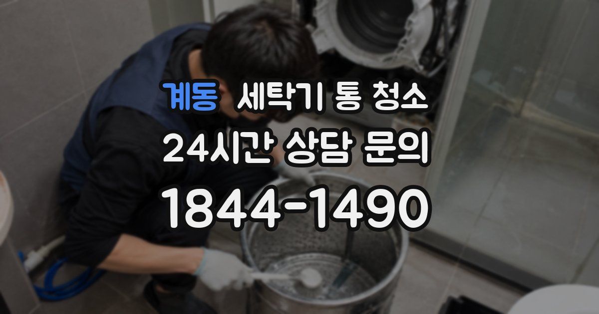 계동 세탁기 통 청소