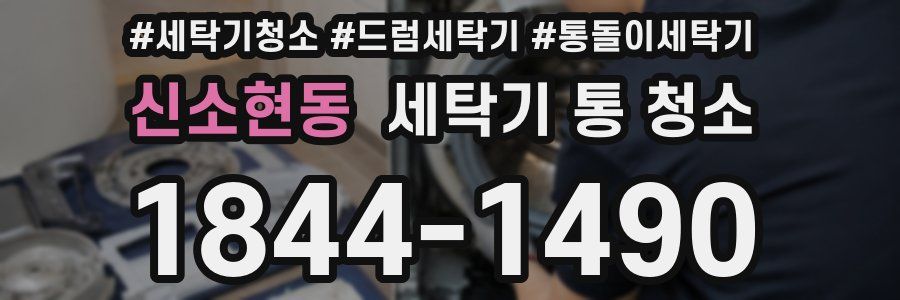 신소현동 세탁기 통 청소