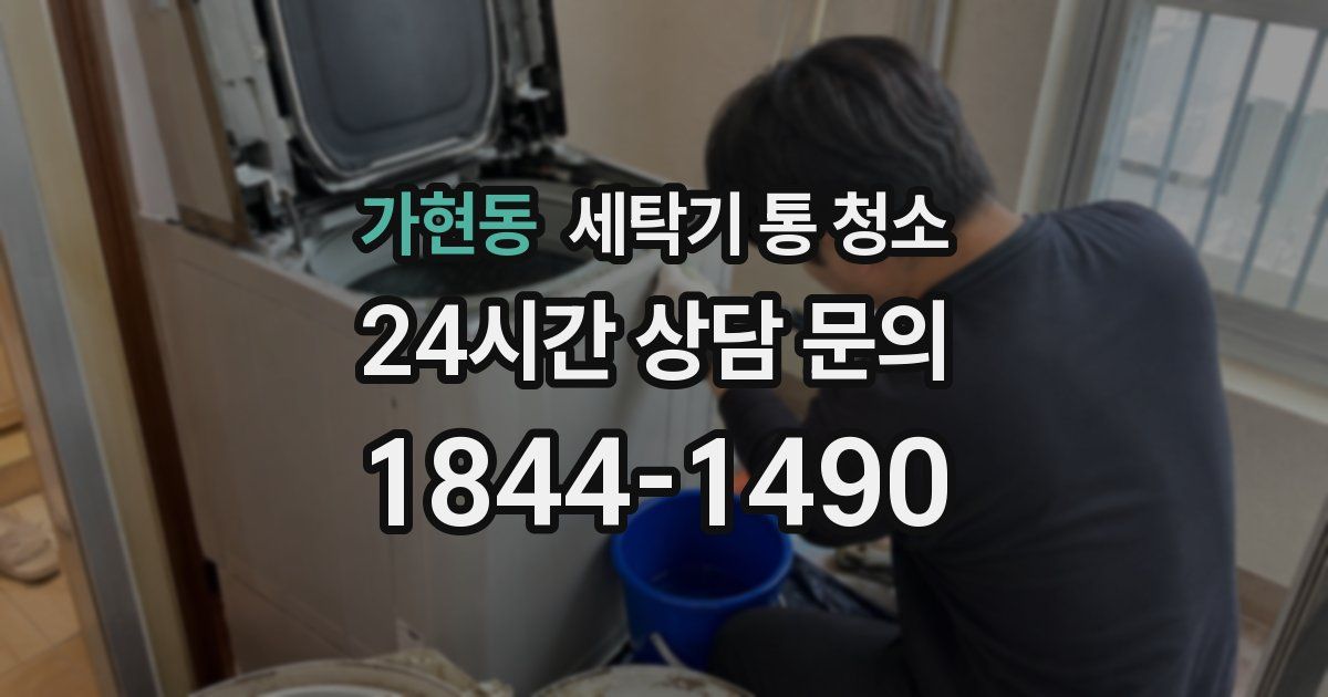 가현동 세탁기 통 청소