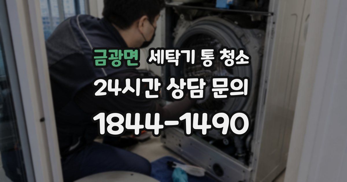 금광면 세탁기 통 청소