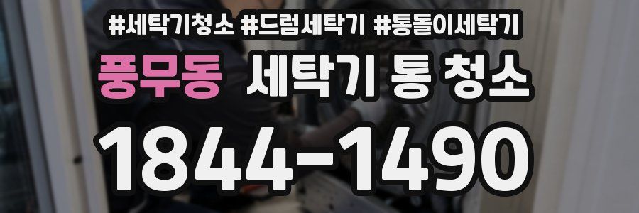풍무동 세탁기 통 청소