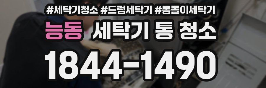 능동 세탁기 통 청소