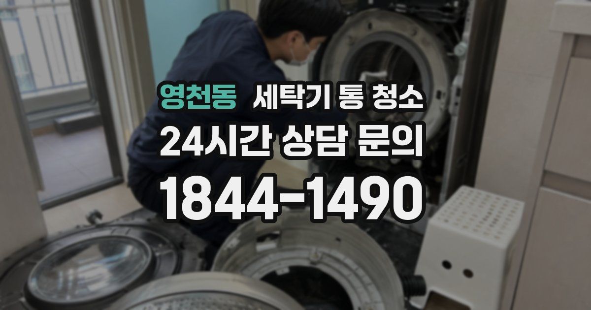 영천동 세탁기 통 청소