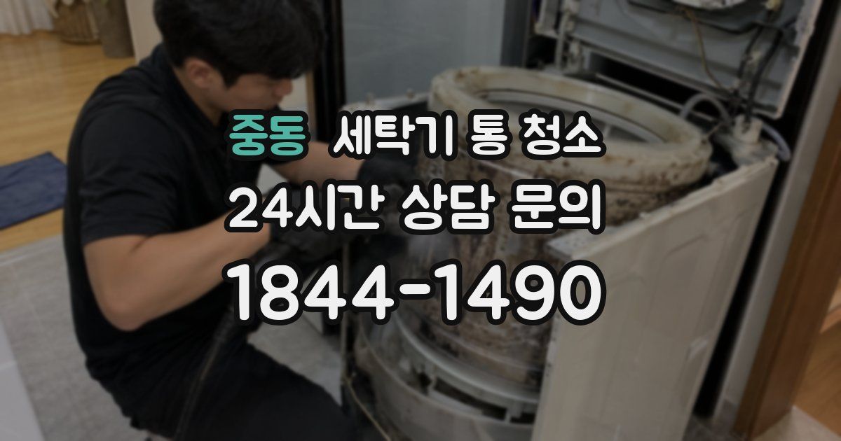 중동 세탁기 통 청소