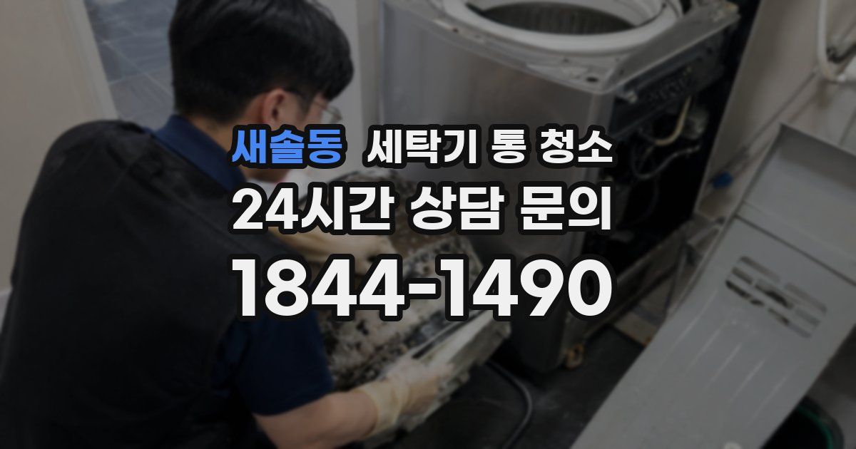 새솔동 세탁기 통 청소